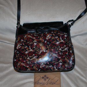 NWOT Patricia Nash Scarlet Blooms Leather Purse